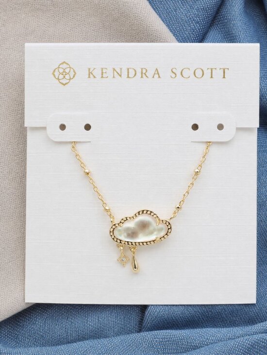 Kendra Scott Jewelry - Kendra Scott Gold Matte Dichroic Glass Celeste Cloud Necklace
